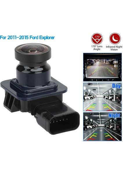 2011-2015 Için Ford Explorer Arka Görünüm Kamera Ters Kamera Yedek Park Kamerası EB5Z19G490A / DB5Z19G490A (Yurt Dışından)