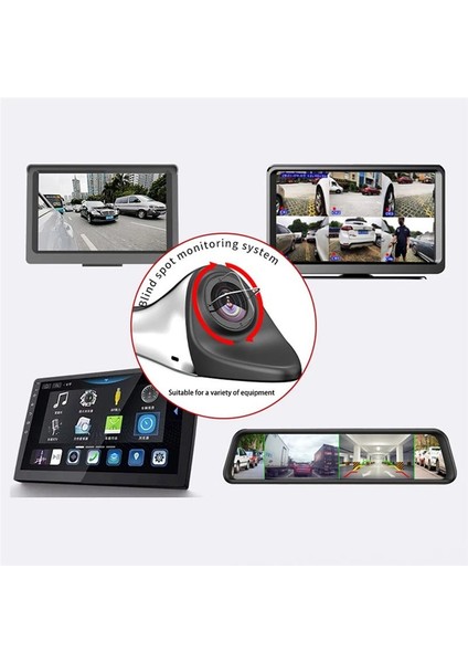 Araba Arka Görünüm Kamera Nokta Hd Ahd 1080P Destekli Sol ve Sağ Taraflar Tersine Çevirme Nokta Yardım Kamerası (Yurt Dışından)