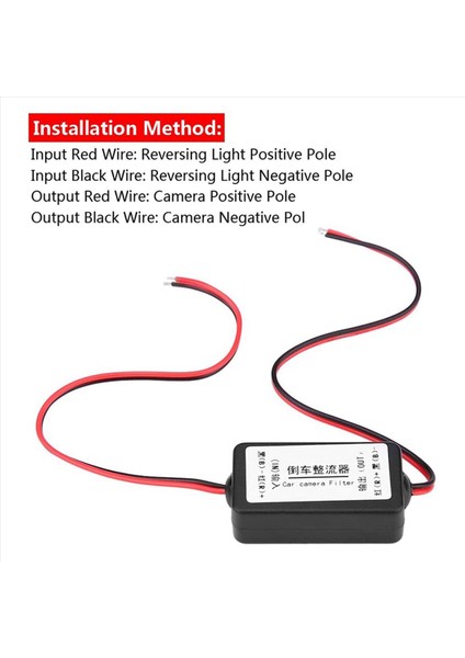 2x 12V Arka Görünüm Kamera Doğrultucu Röle Kondansatör Filtre Konnektörü Arka Görünüm Lens Anti-Hız Anti-Hızlı Balast (Yurt Dışından) fiyatları