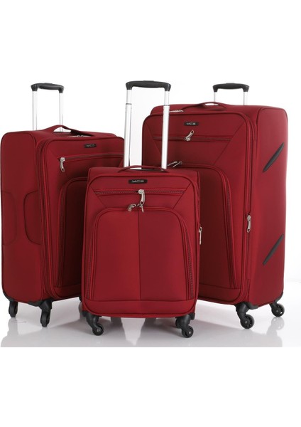 Üçlü Lüx Kumaş Valiz Seti V116