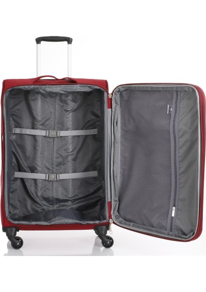 Üçlü Lüx Kumaş Valiz Seti V116