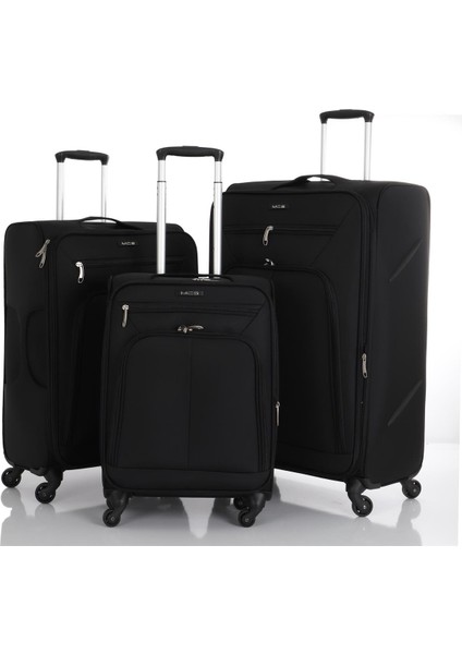 Üçlü Lüx Kumaş Valiz Seti V116