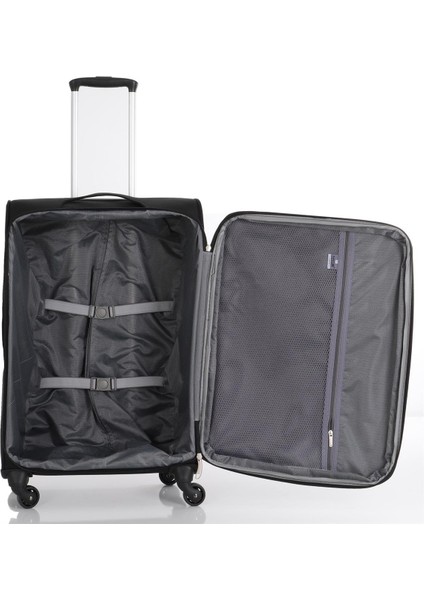 Üçlü Lüx Kumaş Valiz Seti V116