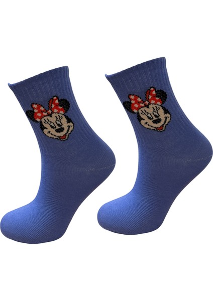 Al Bi 90Lık Minnie Mouse Çizgi Film Karakter Desenli Kolej Çorap