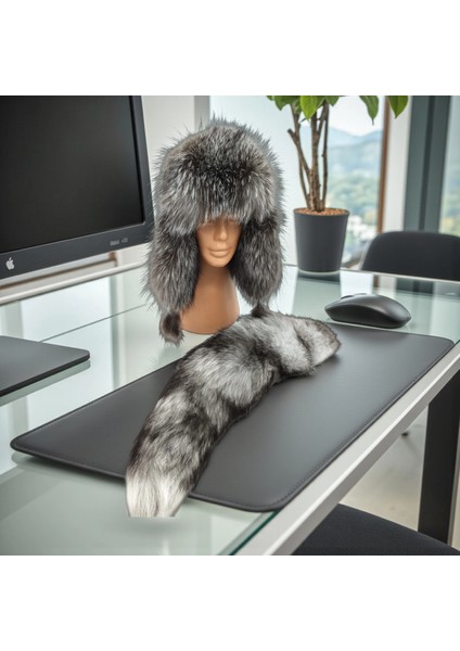 Gerçek Deri Kuyruklu Deri Börk Ushanka Şapka Köklerden Gelen Sıcaklık indirimleri