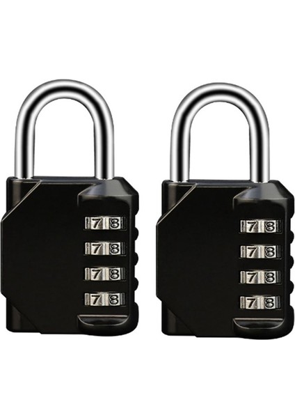 2pcs Kombinasyon Kiliti 4 Sakız Kombinasyon Okul Spor Salonu/çit/araç Kutusu/kılıf Hasp Dolap Depolama (Yurt Dışından)
