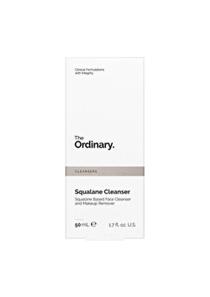 Squalane Cleanser 50ML Sade İçerikli Krem Tüm Cilt Tipleri İçin Nemlendirici modelleri