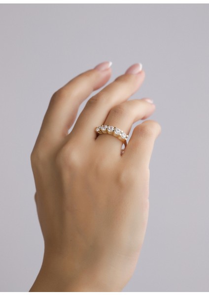 Nar-in Altın Mücevherat Beştaş Altın Yüzük 085