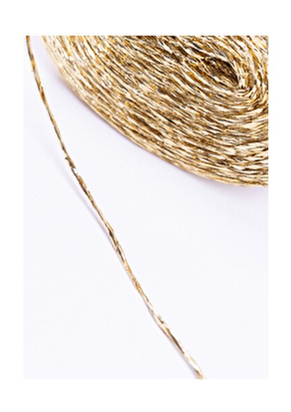 25 Metre Janjanlı Altın İp 1 mm Şık Renkli Parti Malzemesi ve Dekoratif Aksesuar fırsatları