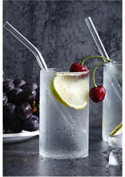 12'li Şeffaf Cam Pipet ve Temizleme Fırçası Seti 20 cm Uzunlukta Dayanıklı Kullanım İçin