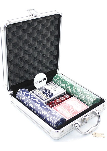 Metal Çantalı 100 Chipli Poker Oyunu ALK1495