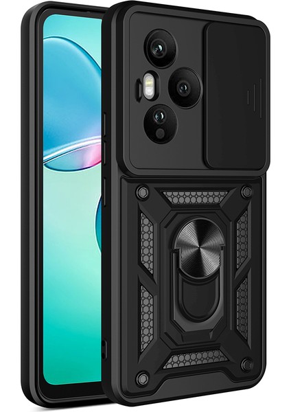 Honor 400 Pro Kılıf Magnetik Standlı Kamera Korumalı Zore Sürgülü Vega Kapak