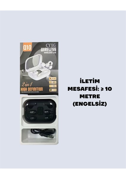 Q10 Bluetooth 5.4 Kablosuz Kulaklık – Dokunmatik, Uzun Pil Ömrü, Type-C Şarj fiyatları