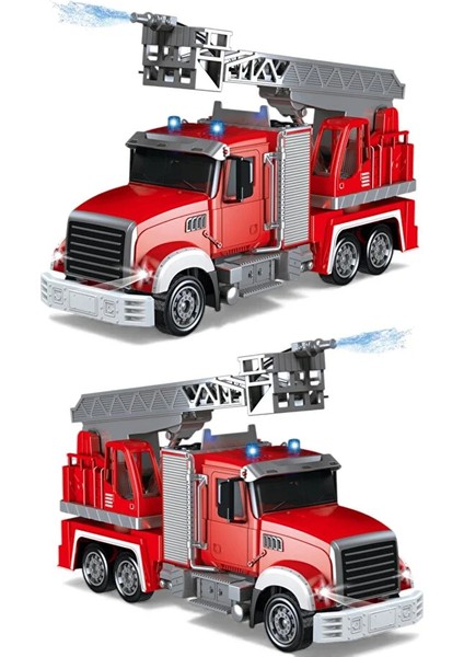 Sesli ve Işıklı USB Şarjlı Uzaktan Kumandalı Itfaiye Aracı 35 Cm- Su Püskürtmeli Itfaiye Aracı indirimleri