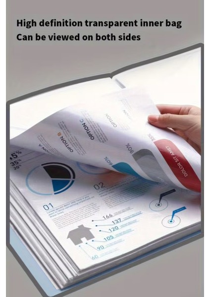 A4 Sunum Dosyası, Resim Çantası, 40 Cepli-80 Resim Kapasiteli, Pembe modelleri