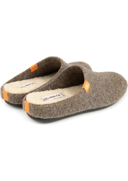 İontas 36900 Anatomik Keçe Kadın Terlik Kahve