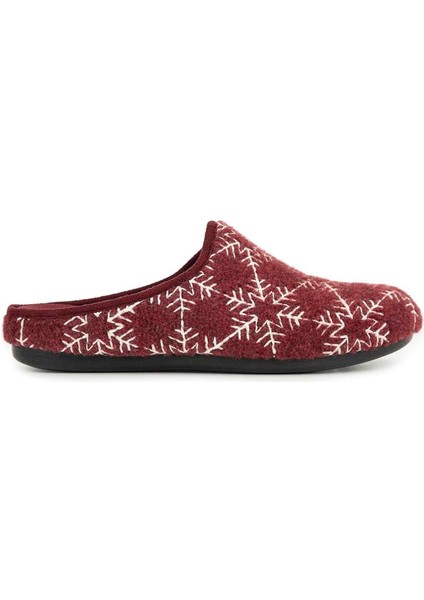 Bilis 36912 Anatomik Keçe Kadın Terlik Bordo