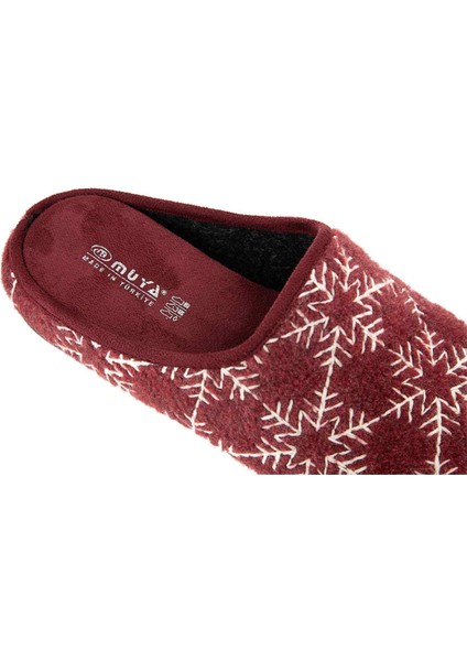 Bilis 36912 Anatomik Keçe Kadın Terlik Bordo