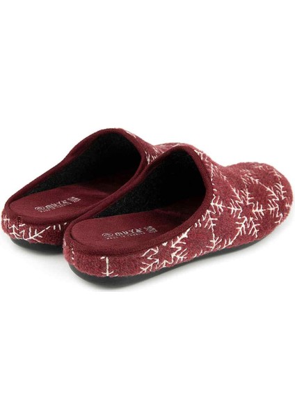 Bilis 36912 Anatomik Keçe Kadın Terlik Bordo