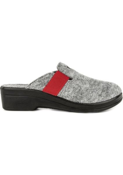 Penny 32924 Anatomik Keçe Kadın Terlik Gri