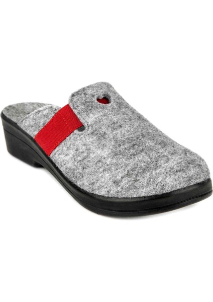 Penny 32924 Anatomik Keçe Kadın Terlik Gri