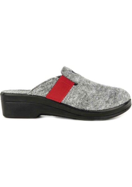 Penny 32924 Anatomik Keçe Kadın Terlik Gri