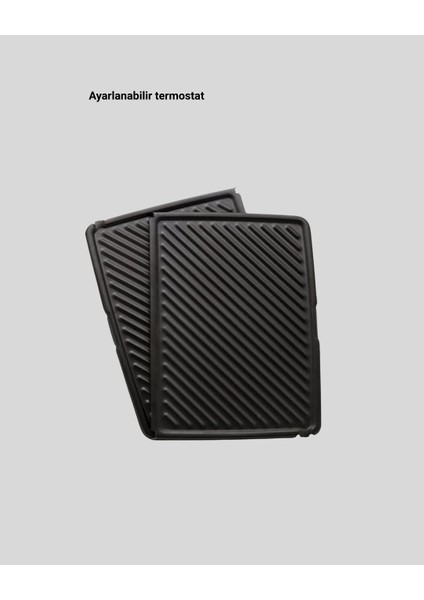 Tost Makinesi Kırmızı Döküm Plaka 6+ Dilim Çok Kapasiteli Izgara indirimleri