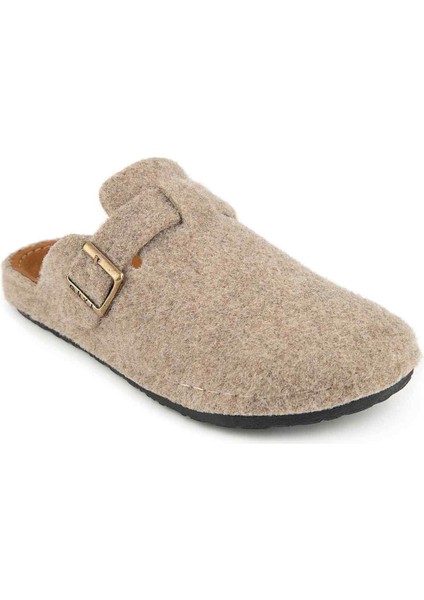 Hopea 36911 Anatomik Keçe Kadın Terlik Bej indirimleri