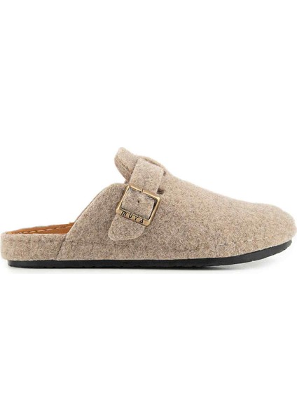 Hopea 36911 Anatomik Keçe Kadın Terlik Bej