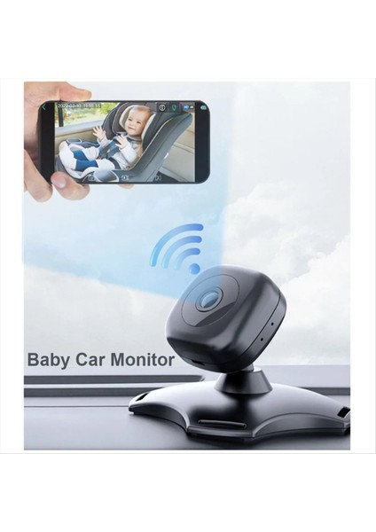 Wifi Bebek Bez Monitörü Bebek Arka Koltuk Kablosuz Izleme Kamerası 360 ° Dönen Gece Görüş (Yurt Dışından) fırsatları