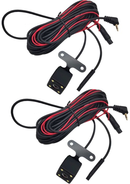 2pcs 5 Pinli Araba Arka Görünüm Kamera Ters 170 Derece Geniş Açılı Kayıt Park Su Geçirmez Gece Görüş Video Kamera (Yurt Dışından)