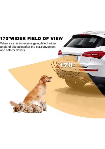 2pcs 5 Pinli Araba Arka Görünüm Kamera Ters 170 Derece Geniş Açılı Kayıt Park Su Geçirmez Gece Görüş Video Kamera (Yurt Dışından) modelleri