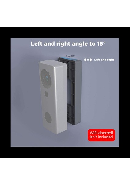 2x Ayarlanabilir Açılı Kapı Zil Braketi Yüzük Video Kapı Zili Ev Kapı Zili Braketi Ayarlanabilir (Sol ve Sağ) (Yurt Dışından) fiyatları