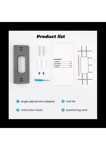 2x Ayarlanabilir Açılı Kapı Zil Braketi Yüzük Video Kapı Zili Ev Kapı Zili Braketi Ayarlanabilir (Sol ve Sağ) (Yurt Dışından) fırsatları
