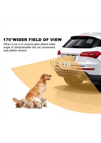 3pcs 5 Pinli Araba Arka Görünüm Kamera Ters 170 Derece Geniş Açılı Kayıt Park Su Geçirmez Gece Görüş Video Kamera (Yurt Dışından) fırsatları