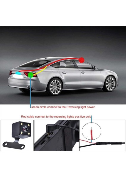 3pcs 5 Pinli Araba Arka Görünüm Kamera Ters 170 Derece Geniş Açılı Kayıt Park Su Geçirmez Gece Görüş Video Kamera (Yurt Dışından) indirimleri