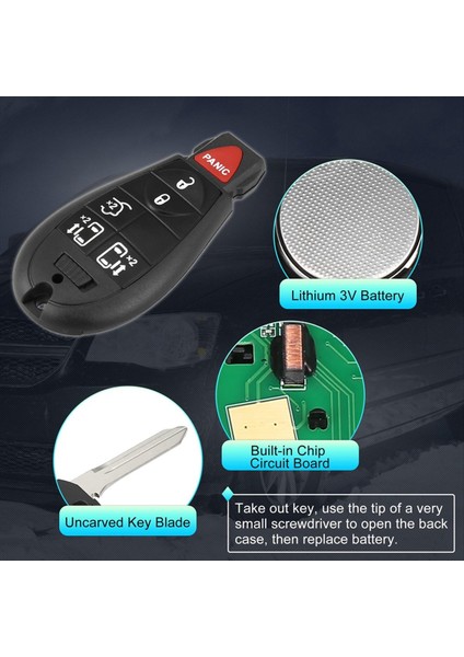 Anahtarsız Giriş Uzak Araç Anahtarı Fob M3N5WY783X Dodge Için Chrysler Town And Country Için Grand Caravan 6 Düğme (Yurt Dışından) fırsatları