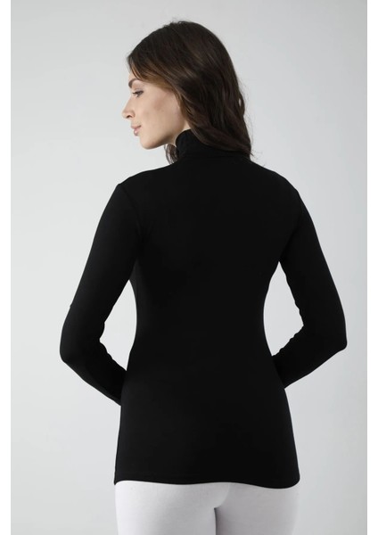 Vivaldi Kadın Siyah Uzun Kol Balıkçı Body Likralı 353 indirimleri