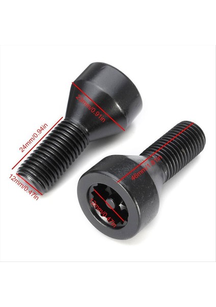 Tekerlek Kilitleme Somun Cıvatası Kiti M12X1 5 36136786419 Bmw Z4 Z3 M6 M5 M3 650I 535I 528I 525I 335I 328I 330I Mini Cooper (Yurt Dışından) modelleri