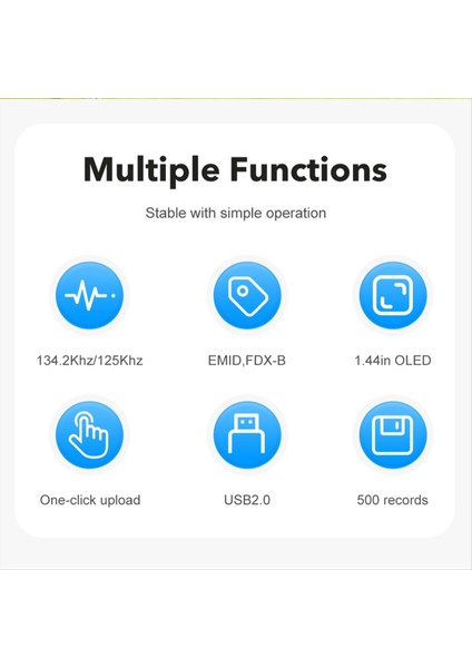 Animal Rfıd Okuyucu 134 2KHZ/125KHZ Pet Fdx-B Emid Ayarlanabilir Ses Parlaklığı USB Köpek Kedi At Handheld Mini Tarayıcı A (Yurt Dışından) indirimleri