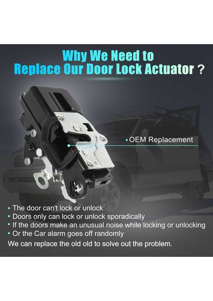 Önde Yeni Kapı Kilidi 2007-2014 Gmc Yukon Sierra Chevy Silverado Cadillac Escalade 931-304 (Yurt Dışından) indirimleri