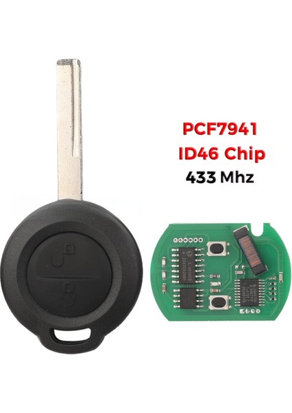 Araba Anahtarı Uzaktan ID46 PCF7941 433MHZ 2 Mitsubishi Colt 2002-2012 Cabriolet 2006-2008 Aksesuarları (Yurt Dışından) modelleri
