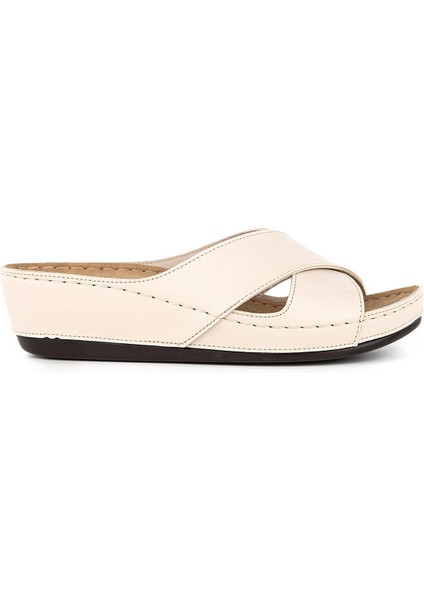 Byblos 32256 Anatomik Topuk Dik. Kadın Terlik Bej