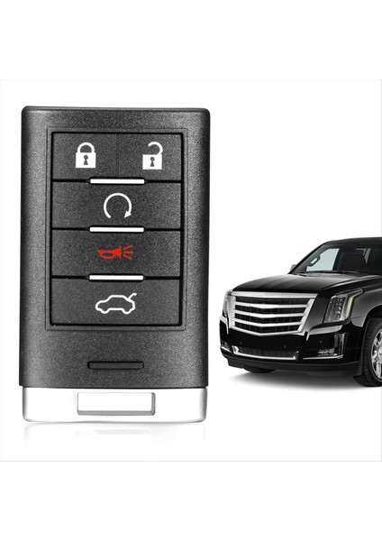 Anahtarsız Giriş Cadillac Cts 2008-2015 Sts 2008-2011 Anahtar Fob M3N5WY7777A 5 Düğmeleri (Yurt Dışından) fiyatları