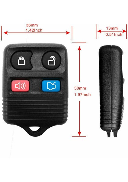 CWTWBU331 Yedek Araba Anahtarsız Giriş Uzaktan Kumanda Alarm Anahtarı Ford Için Fob Için Clıcker (Yurt Dışından) indirimleri