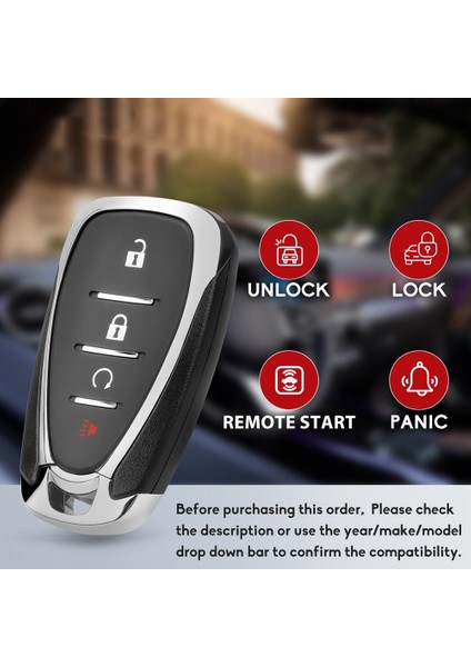 Anahtar Fob Araba Anahtarsız Giriş Chevy Bolt Equinox Trax Sonic Volt Değiştirme HYQ4AA 13529664 13508767 (Yurt Dışından) fırsatları