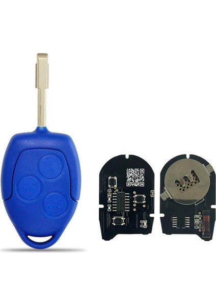 3 Düğme Akıllı Anahtar 433MHZ 4D63 Chıp 6C1T-15K601-AG Ford Transit 2006-2014 Aksesuarlar (Yurt Dışından)