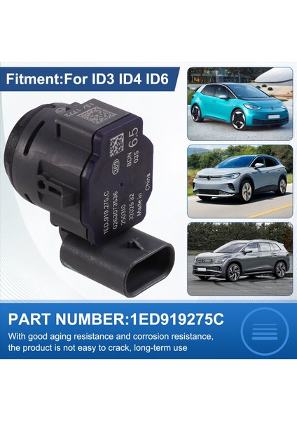 4pcs Radar Radar Parkı Radar Probu 1ED919275C Vw Id3 Id4 Id6 (Yurt Dışından) indirimleri