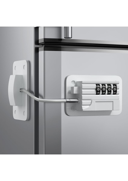 2x Buzdolabı Kilidi Buzdolabı Dondurucular ve Dolaplar Için 4 Hanlı Kombinasyon Kilidi Dereciksiz Montaj Çocuk ve Pet Safe (Yurt Dışından) fiyatları