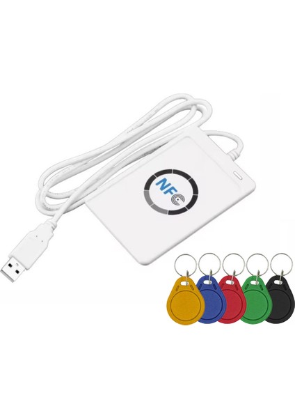 ACR122U Rfıd Ic Akıllı Kart Okuyucu Çapıl+5xuid Anahtarlık Yazar Copi Makinesi Yazılabilir Klon 13 56MHZ Id Ic Ic Kart Fotokopi Makinesi (Yurt Dışından)